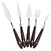 Natuce 5PCS Pittura Spatola Raschietto, Spatole per Pittura ad Olio, coltelli Pittura,Pittura Raschietto, tavolozza Coltelli Palette Spatola Acciaio Inox Color Mixing per Olio, Tela, Artisti Studenti