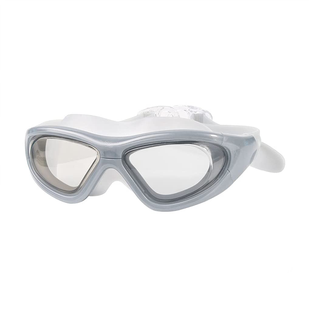 Lunettes de Natation réglables Lunettes de Piscine Professionnelles Lunettes de Natation optiques en Silicone étanche pour galvanoplastie pour Enfants Adultes (Color : E) (E)