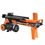 Proyama Log Splitter 6.5 Ton, Wood Splitter Electric Powered 15Amp, with Hydraulic Ram, Electric Firewood Splitting Machine, Horizontal