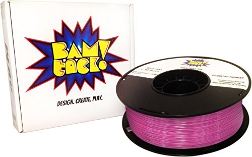 BAMtack! 1.75mm White PLA 3D Printer Filament - 1kg (2.2 lbs) +/- 0.03mm Accuracy