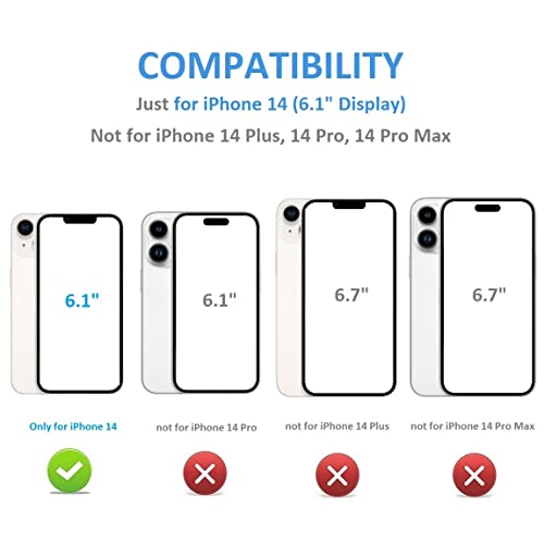 Coque iPhone 14 MagSafe avec béquille intégrée et double fermoir magnétique en cuir synthétique