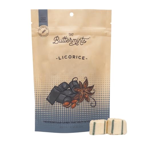 Buttermints Licorice, Butter Mints Gluten-Free Candy Soft Butter Taste, Unexpectedly