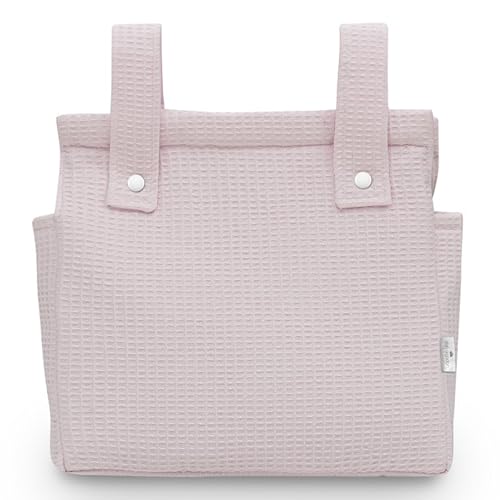 various - Talega para silla de Paseo Bolso Panera Carrito Bebe -Bolso Carro Bebe con Diseño Práctico y Funcional Cierre con Cremallera olso organizador de muselina Color Rosa