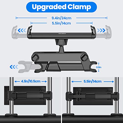 Tablet Halterung Auto,Tablethalterungen Auto - Ausziehbare KFZ Tablet Halter Kopfstütze,Universal 360° DrehungTablet Kopfstützenhalter für iPad,Switch,Sumsung Tab,Smartphone und 4,7-13 Zoll Geräte