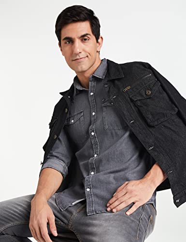Image of Amazon Brand - INKAST Men's Slim Shirt (AZ-INK-RFS-DN-04 Grey 1 3XL)