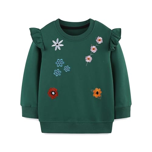 Vêtements enfants imprimé fleurs vertes idéal pour le parc 3-4 ans