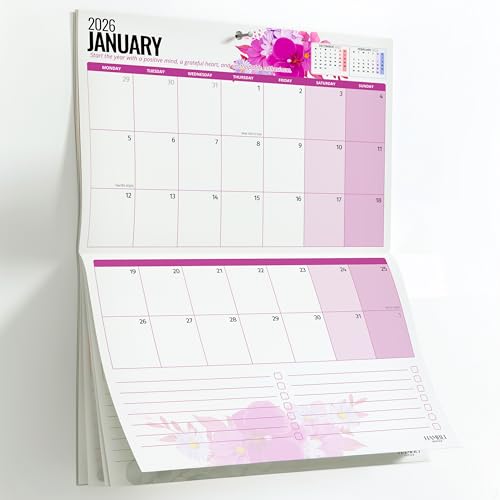 Calendar 2026 UK Family Calendar Wall Planner Jan 26 to Dec 26 - UK A3 Large Wall Planner For Home, Office, Uni Students