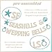 Seashells & Wedding Bells Banner - Last Toast on the Coast Sign, Beach Bachelorette Decorations, Coastal Bridal Shower Party Decorations Champagne Gold Glitter