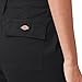 Dickies Women's Cropped Cargo Pant, Black, 24