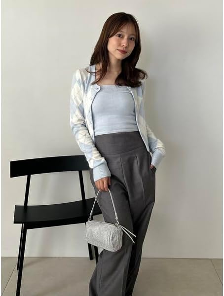 Amazon | [スナイデル] アーガイルニットアンサンブル SWNT255121