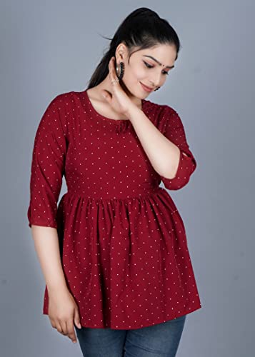 Image of Women's Rayon Anarkali Regular Fit Top