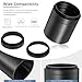 Alstar Astronomical T2-Extension Tube Kit for Cameras and eyepieces - Length 5mm 8mm 10mm 40mm - M42x0.75 on Both Sides