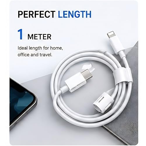 Image of HANYCONY PD Cable for iPhone Port To USB-C Fast Charging PD Cable compatible with iPhone 14 /13 /12 /11 /X /XS /XR & i-Pad