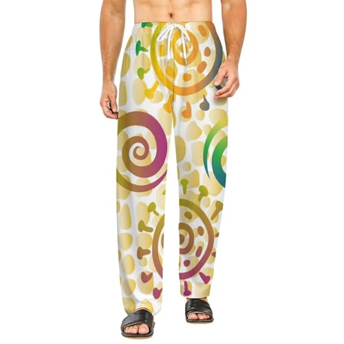 Bas de pyjama femme long pantalon de détente vêtements de nuit fluide S