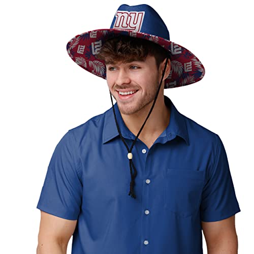 Image of FOCO Men's NCAA College Team Logo Floral Straw Sun Hat