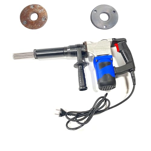 STDZQCWY Scrostatore Ad Aghi Elettrico Ad Alta Potenza, Scrostatore Ad Aghi Portatile da 1100 W con Impugnatura a Pistola, Scrostatore Ad Aghi di Livello Industriale per La Rimozione di Ruggine