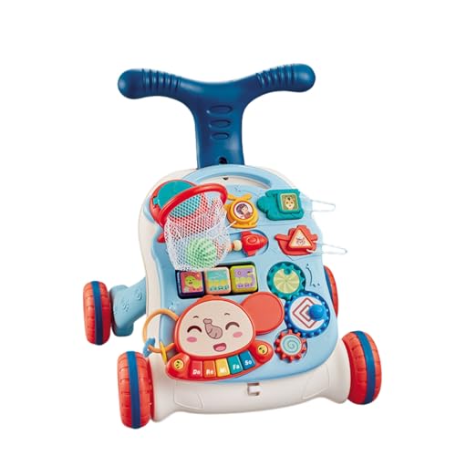 Suzapiwベビーウォーカー、ベビーカー、子供用おもちゃ、ウォーカー、赤ちゃん用多機能転倒防止・O脚防止、スクーター、ウォーキングバランスカー、3 in 1 ベビーウォーカー、ベビーカー、トレーニング補助、ウォーキングトレーニング、教育学習パネル、誕生日