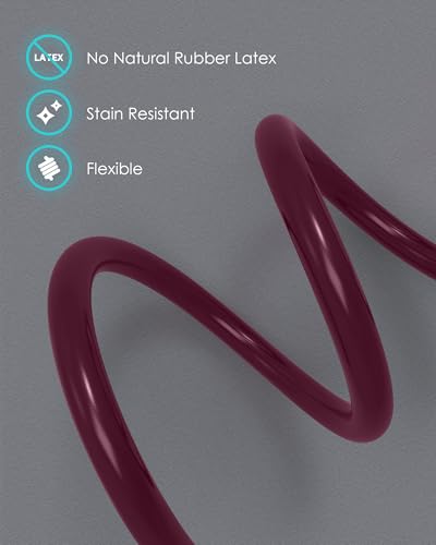 Image of Single Head Stethoscope with Case for Nurse /Nursing School Students | Burgundy Tube Essential Estetoscopio for Medical BP Monitoring & Home Use, with Accessories Name Tag