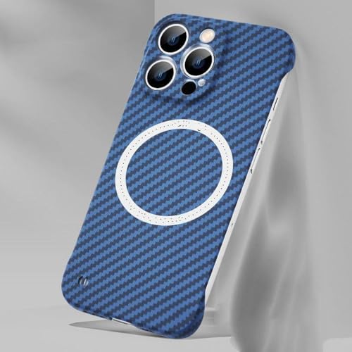 Coque ultra fine iPhone 12 Pro Max magnétique bleu pour charge sans fil