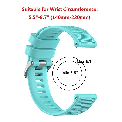 Kompatibel mit Garmin Forerunner55 B&auml;ndern, Silikon Uhrenarmband Ersatz Zubeh&ouml;r f&uuml;r Garmin Forerunner 55 GPS Running Smartwatch (mintgr&uuml;n)