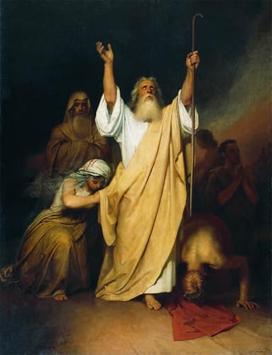 Art Mural Moïse priant Ivan Nikolaïevitch Kramskoï 60x90