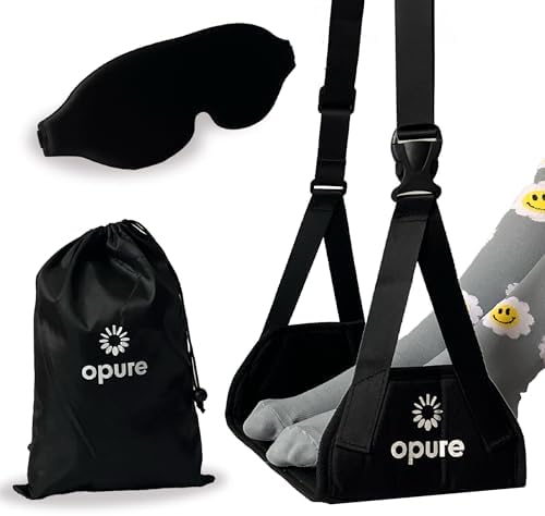 How to Create a Sleep Routine for Anxiety and Deep Rest Airplane Foot Hammock for Plane Travel - Adjustable Foot Rest wit...