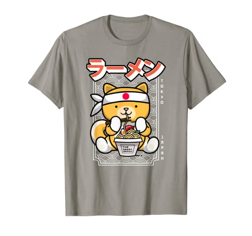 Ramen Dog Kawaii - Fideos japoneses Shiba Inu comiendo ramen Camiseta