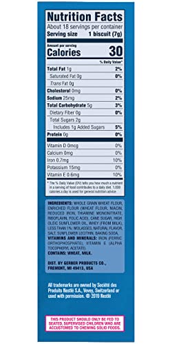 Gerber Graduates Lil Biscuits Vanilla Wheat 4.44 Oz #TOP2