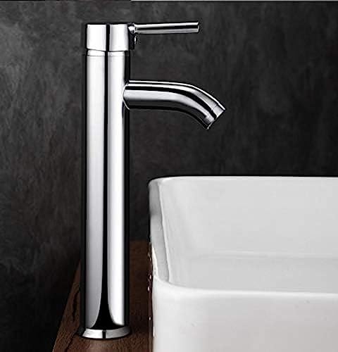 Robinet d'évier de salle de bains mitigeur eau chaude et froide en laiton