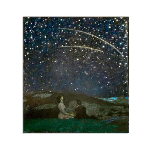 Tableau Franz Von Stuck Étoiles filantes Habiller grand mur vide toile