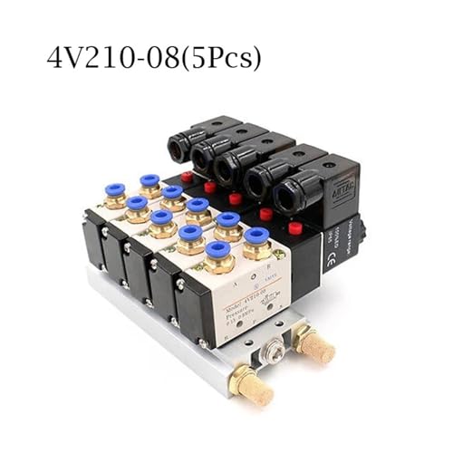 Électrovanne 4V210-08 à commutation rapide DC 24V pour automatisme précis 6mm - 4