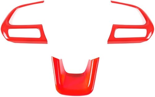 Miniatura 7 de 3 piezas de accesorios interiores de cubierta de volante para Jeep Renegade 2015-2023 para Jeep Compass 2017-2020 (amarillo)