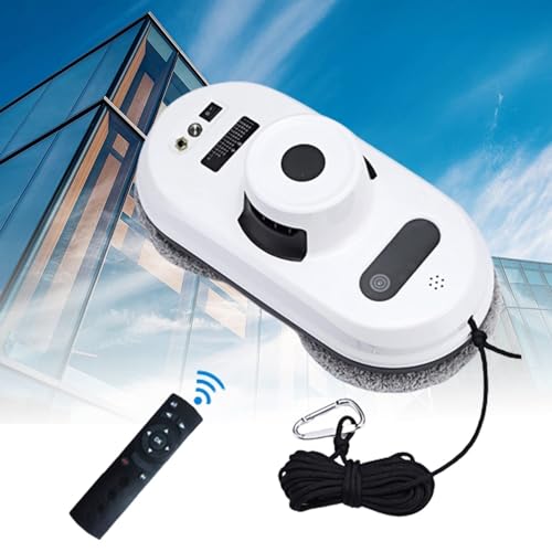 Robot nettoyeur de fenêtre automatique à tissu microfibre lavable pour grandes baies vitrées