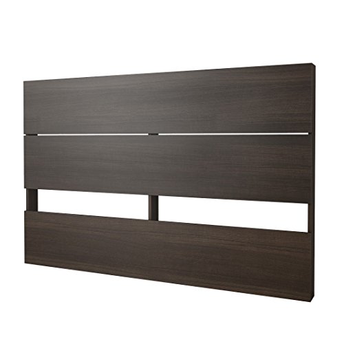 Nexera Plank Effect Headboard, Queen, Ebony