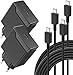 Newding 2er Pack 25W Schnellladegerät Ladekabel für USB C Samsung Galaxy S25 5g S24 S23 S22 S21 S20 Ultra FE A56 A55 A54 A53 A36 A35 A26 A25 Z Fold Flip Tablet Schnellladekabel Typ-C mit Netzteil