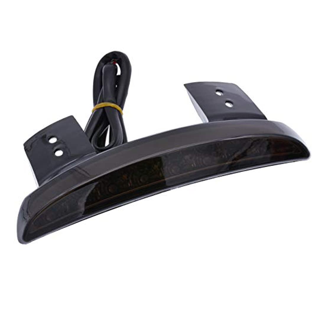 PACASK Motorcycle 8 LED Stop Chopped Fender Edge Running Brake Rear Tail Light for H Sportster XL 883N 1200N XL1200V XL1200X Red Light (Smoke)