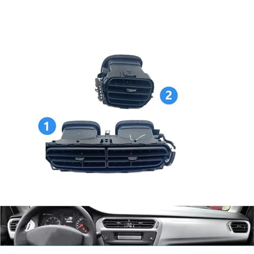 Tableau bord central Citroen C-Elysee 2013-2025 : panneau sortie d'air contre usure de clim - 3