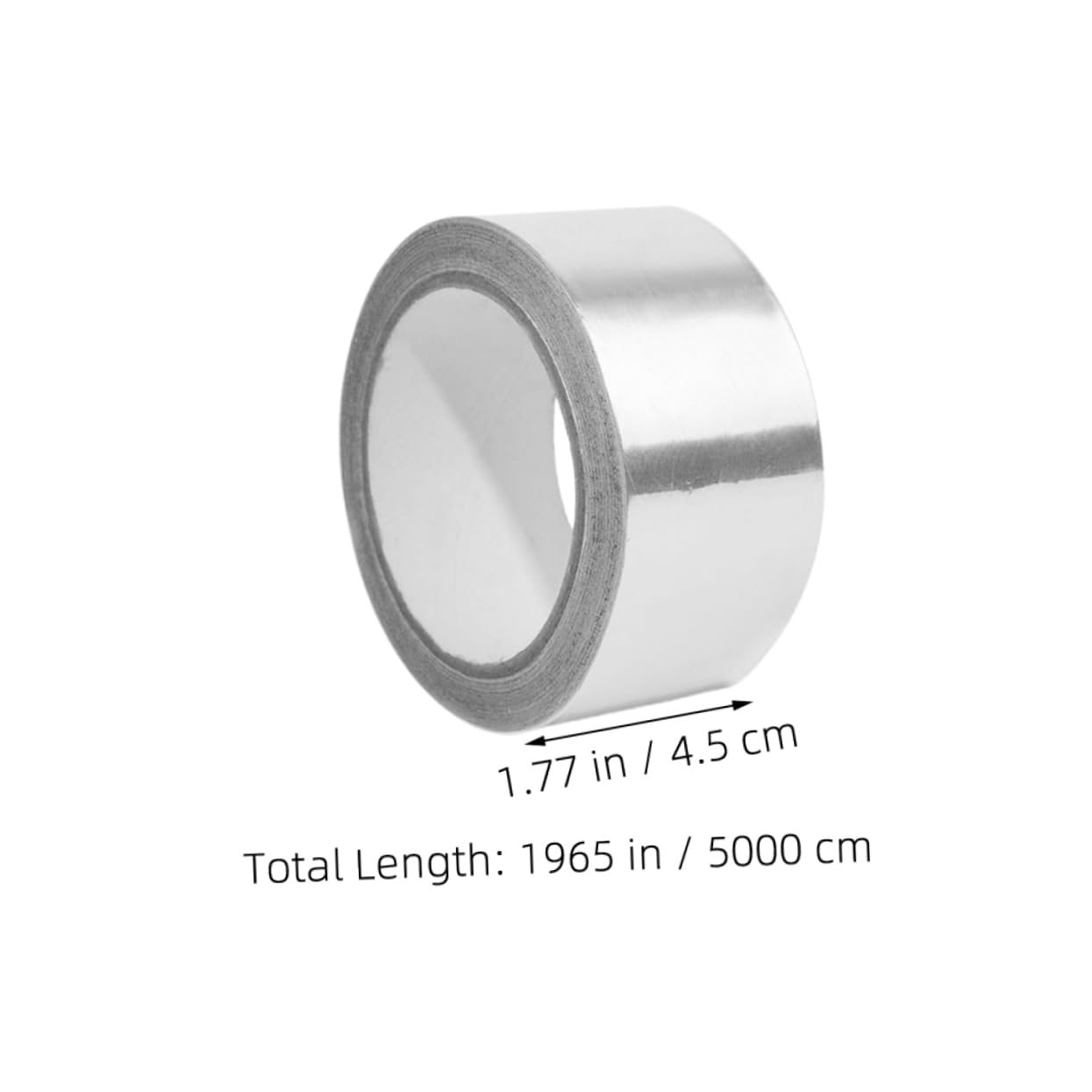 UKCOCO 5rollos Cinta De Aluminio Conductiva Para Aislamiento Térmico y Sellado Adhesiva De Alta Temperatura Para Ductos y Tuberías Para Aplicaciones Eléctricas y Proyectos De Hvac