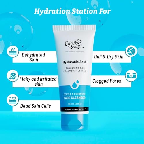 Image of Chemist At Play Gentle & Hydrating Face Cleanser + Gentle Exfoliating Face Scrub with Mandelic Acid & Walnuts| Hydrates Dull & Dry Skin | Prevents Acne & Removes Excess Oil | For Men & Women | (100ml each) | Pack of 2
