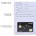 Business Card Organizer Business Card Holder Book, Portable Credit Card Organizer, Managing All Card Holder Notebook, Card Holder Manage and Remind Important Matters of Card, Capacity: 58 Crads