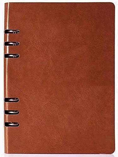 A5 Leather Refillable Leather Binder Journal Notebook, A Refillable Journal Refillable Executive Notebook (9