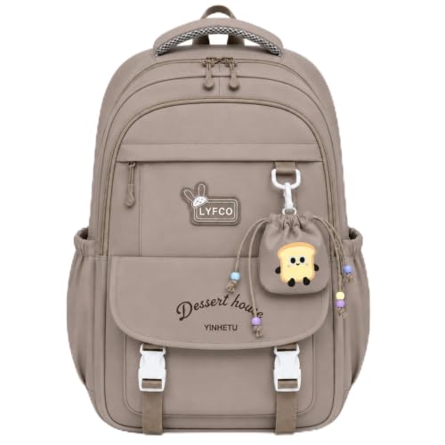 Image of Korean Style Unisex School & College Backpack Bag | 18 Inch Large Capacity Bag For Girls & Boys Age of 12-16 Years | Best For Middle & High School, College, Tution, Travel, Camping