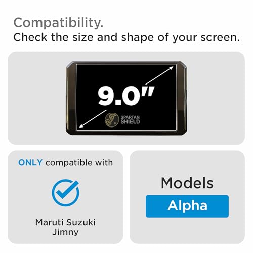 TouchScreen Protector Compatible For MARUTI SUZUKI JIMNY 2023 ALPHA 9 INCH | GPS Infotainment Display Screen Guard | Car Music System Accessories [Not Tempered Glass] (Alpha 9 Inch)