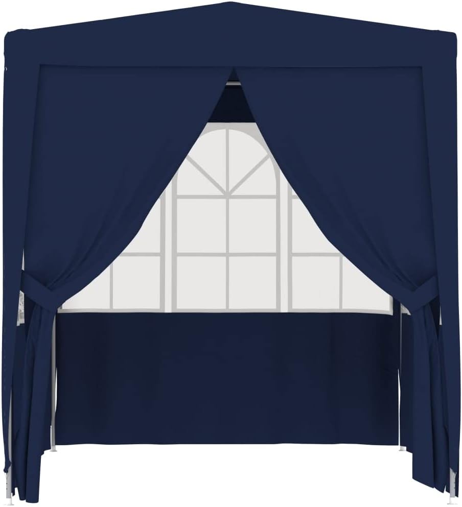 Professional Party Tent with Side Walls,Gazebo,Garden Marquee,Shade Tents,Barbecue Pavilion,for Lawn,Garden,Backyard,Outdoor or Party,8.2'x8.2' Blue 0.3 oz/ft²