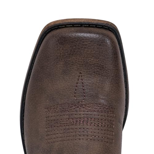 Image of IUV Cowboy Boots For Women Square Toe Wide Western Mid Calf Cowgirl Boots