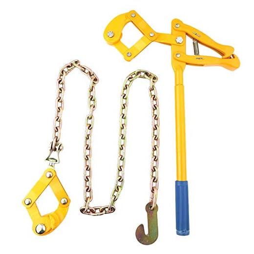 Heavy Duty Fence Strainer,Farm Fence Stretcher Wire Pulling Tool 1.2M Chain Strainer Fencing Tensioner Repair Barbed Wire