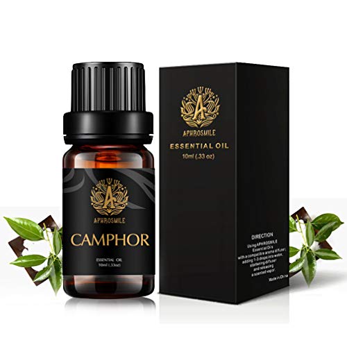 Aphrosmile Camphor Essential Oil - 100% Pure Camphor Oil, Organic Therapeutic-Grade Aromatherapy Essential Oil 10mL/0.33oz
