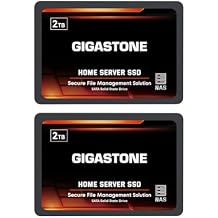 Gigastone NAS Certified 2TB Home Server SSD 2-Pack Up to 550MB/s TLC Flash with SLC Caching 24/7 Reliable for Gaming/PC/NAS SSD 2.5" SATA Internal Solid State Drives RAID Disk