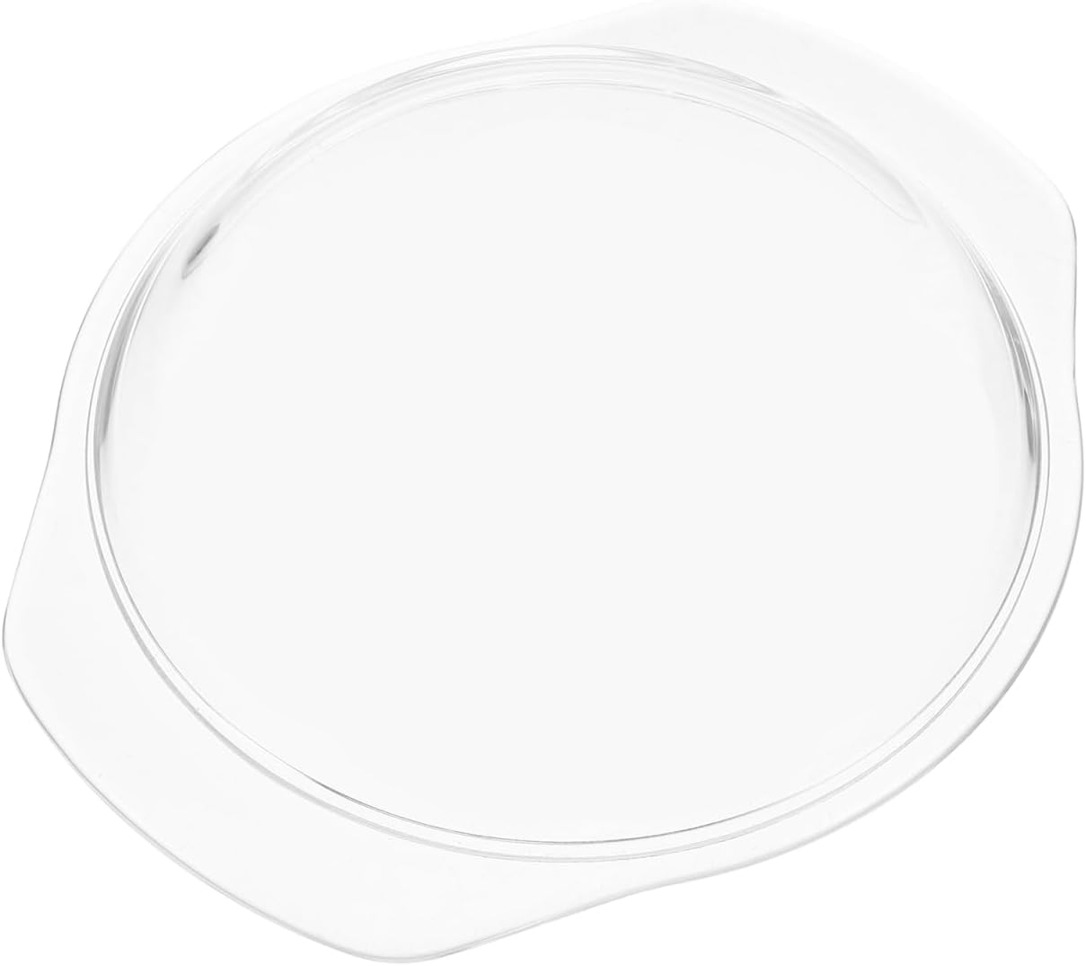 KICHOUSE 1Pc Glass Microwave Splatter Cover Splatter Guard Lid for Food Cookware Bakeware Serving Dish Cover 100% Food Grade BPA Free Dishwasher Safe7.31x6.25Inch