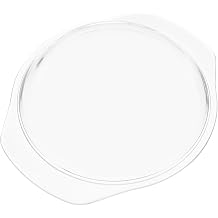 KICHOUSE Microwave Oven Cover Glass Microwave Splatter Guard for Food Cover for Bowl Steam Pot and Baking Dish Oven and Dishwasher Safe 7.32 X 6.25 X 1.10 in